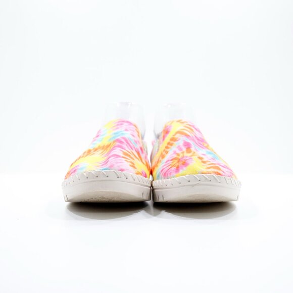 Easy Street Bright Tie Dye Canvas Lightweight Slip On Sneakers - 8.5 - Picture 2 of 7